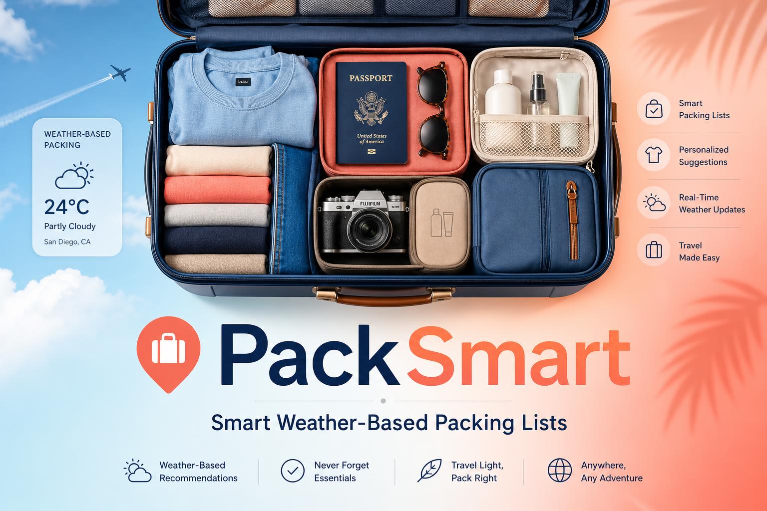 Packing List Generator — Smart Travel Checklists in Seconds | PackSmart